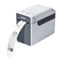 Imprimante d'étiquettes USB &Ethernet Brother - TD2130NHC. Imprime jusqu'à 63 mm de largeur / rubans RD et rubans TrustSense™. Vitesse d'impression de 152,4 mm/sec Émulation du langage d’impression ZPL II. Compatible avec le logiciel métier Leading HIS/LIS Healthcare et les bracelets patients TrustSense™. Connectivité USB & Série, Réseau filaire, Wifi et Bluetooth (en option)