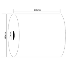 Lot de 50 bobines papier thermique SBPA pour caisse 80/60/12 - OfficePartner.fr