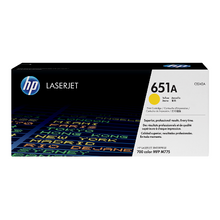Cartouche de toner d'origine HP 651A couleur jaune - CE342A - OfficePartner.fr