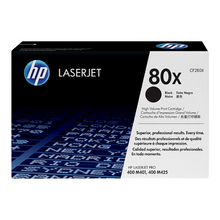 Cartouche de toner d'origine HP 80X couleur noir - CF280X - OfficePartner.fr
