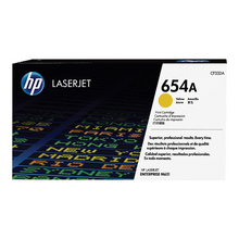Cartouche de toner d'origine HP 654A couleur jaune - CF332A - OfficePartner.fr