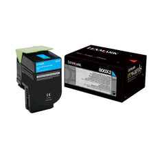 Cartouche de toner d'origine Lexmark 800X2 Cyan - 80C0X20