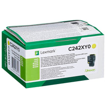 Cartouche de toner d'origine Lexmark Jaune - C242XY0