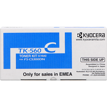 Cartouche de toner d'origine Kyocera cyan TK560C - Officepartner.fr