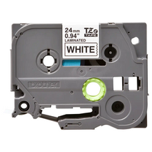 Cassette originale à ruban pour étiqueteuse Brother 24mm noir sur blanc - TZe-251