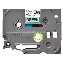 Cassette originale à ruban pour étiqueteuse Brother 12mm noir sur vert - TZe-731