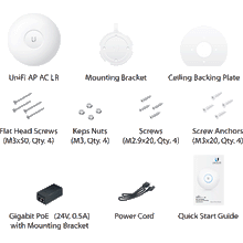 Le point d'accès UniFi® ac LR Ubiquiti s'utilise en intérieur. Vitesse de connexion entre 450 Mbps et 900 Mbps ✔️