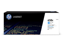 Cartouche de toner d'origine HP 658X couleur cyan - W2001X - Officepartner.fr