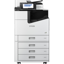 Imprimante multifonctions Epson A3 couleur WF-C21000D4TW Jet d'encre Professionnel. Technologie PrecisionCore Zéro Chaleur : performance et écoresponsabilité. Une alternative écologique aux copieurs lasers, conçue pour de hauts volumes d'impression avec une vitesse d'impression jusqu'à 100ppm et sans préchauffage. 
